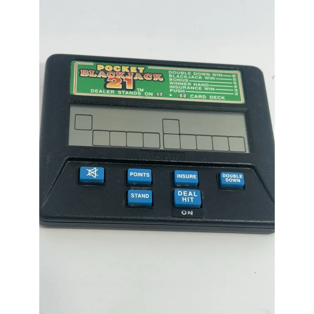 Vintage Handheld Radica Blackjack 21 Electronic Game Model 1450 Tested Works